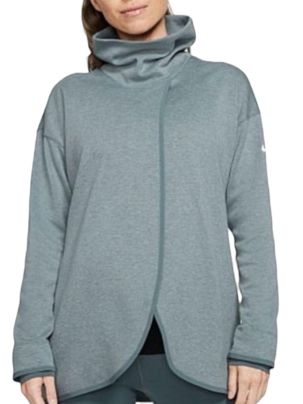 Nike Maternity Yoga Luxe Cowl Neck Tunic Sweatshirt Large